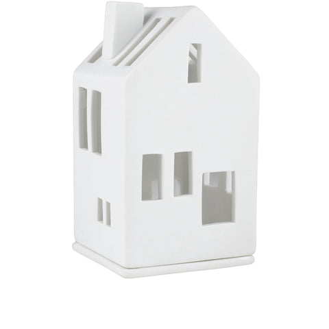 Abbildung Lichthaus „Wohnhaus“ Teelicht Windlicht Porzellan weiß 11cm von räder - maurer-gentlefield.com