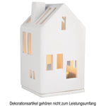 Abbildung Lichthaus „Wohnhaus“ Teelicht Windlicht Porzellan weiß 11cm von räder - maurer-gentlefield.com