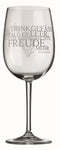 Weinglas „Ein Trinkgefäß sobald es leer...“ von räder - maurer-gentlefield.com