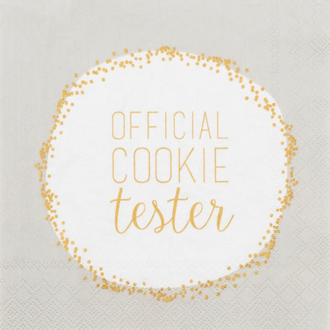 Foto Servietten „Official Cookie Tester“ von räder - maurer-gentlefield.com