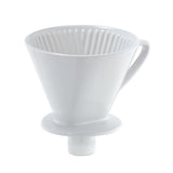 Foto cilio Kaffeefilter mit Stutzen Keramik weiß Größe 4 - maurer-gentlefield.com