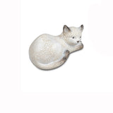 Foto Katze liegend Keramik creme braun 15x7cm von formano - maurer-gentlefield.com