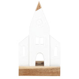 Foto Lichtobjekt „Kirche“ Teelichthalter Porzellan weiß von räder - maurer-gentlefield.com