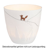 Foto Poesielicht „Fuchs“ Teelicht Porzellan weiß von räder - maurer-gentlefield.com