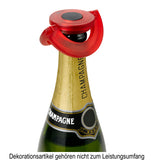 Foto Sekt- und Champagnerverschluss GUSTO rot von AdHoc - maurer-gentlefield.com